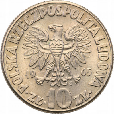 PRL 10 złotych 1965 Kopernik Piękne st.1