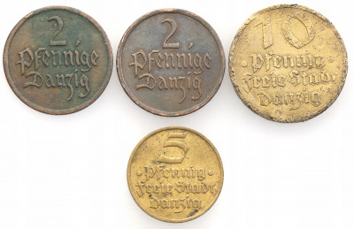 Polska WMG fenigi zestaw 4 szt st.3