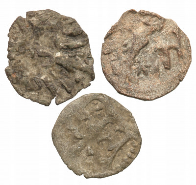 Polska denary jagiellońskie lot 3 sztuk st.3/3+