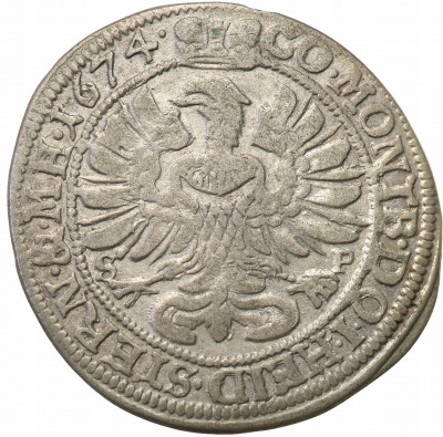 Śląsk 6 Krajcarów 1674 Oleśnica st.2-