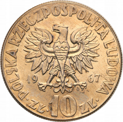PRL 10 złotych 1967 Kopernik Piękne st.1