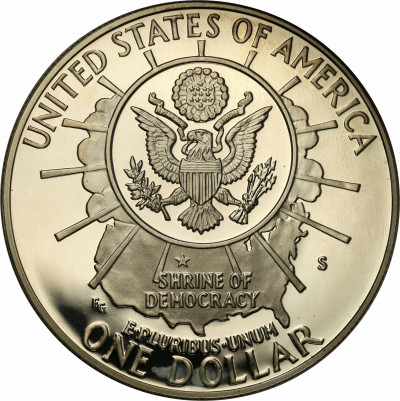 USA 1 dolar 1991 S Góra Rushmore st.L