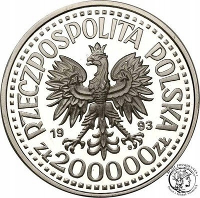 200.000 zł 1993 Kazimierz Jagiellończyk st.L