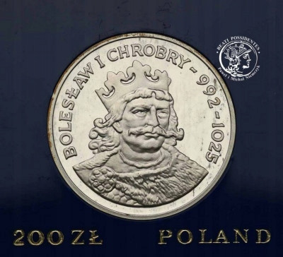 PRL 200 złotych 1980 Chrobry st.L-