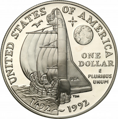 USA 1 dolar 1992 P Kolumb (400 lat) st.L
