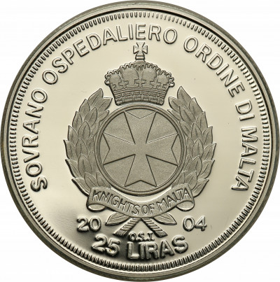 Malta 25 Lirów 2004 Jan Paweł II st.L