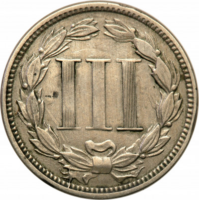 USA 3 centy 1865 st.3+