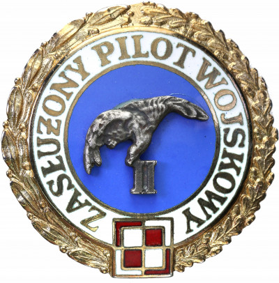 Polska PRL odznaka zasłużony Pilot Wojskowy