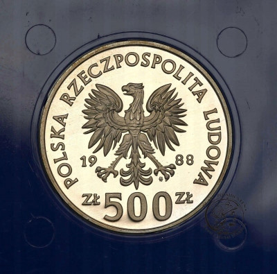PRL 500 złotych 1988 Jadwiga st.L-