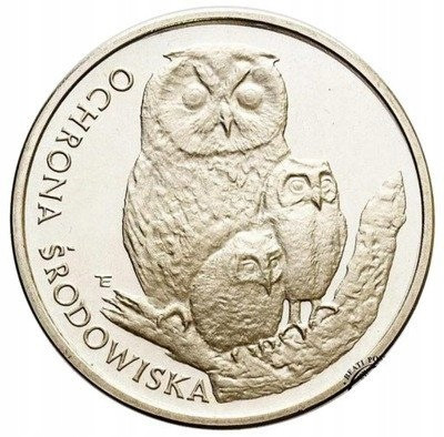 500 złotych 1986 Sowa z młodymi st.L-