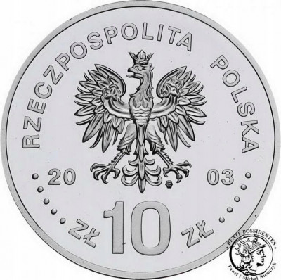 III RP 10 złotych 2003 S. Leszczyński półp st.L