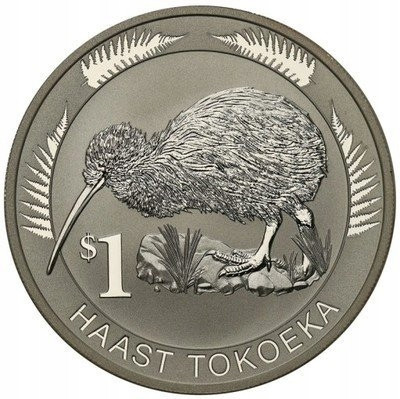 Nowa Zelandia dolar 2008 kiwi (uncja srebra) st.L