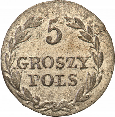 Polska 5 groszy 1827 FH Mikołaj I st.2- ŁADNE