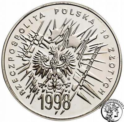 10 złotych 1998 Niepodległość st.L