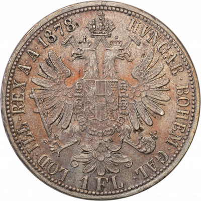 Austria. 1 floren 1878 FJ I st.1-