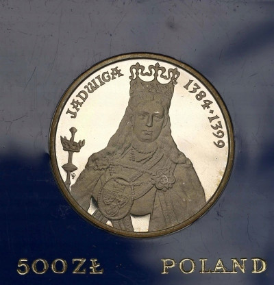 PRL 500 złotych 1988 Jadwiga st.L-