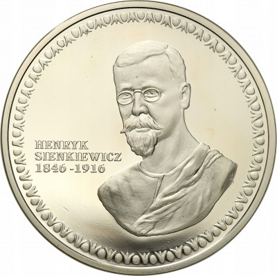 Polska medal Henryk Sienkiewicz SREBRO st.L