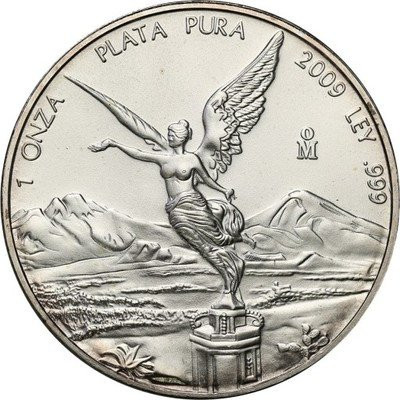 Meksyk 2009 Anioł uncja czystego srebra st.1