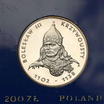 PRL 200 złotych 1982 Krzywousty st.L-