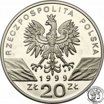 20 złotych 1999 Wilk st.L-