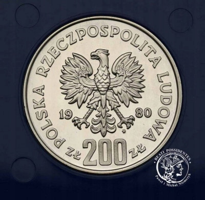 PRL 200 złotych 1980 Chrobry st.L-