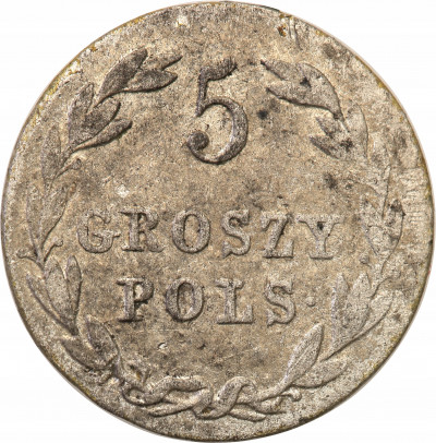 Polska 5 groszy 1823 IB Aleksander I st.3+