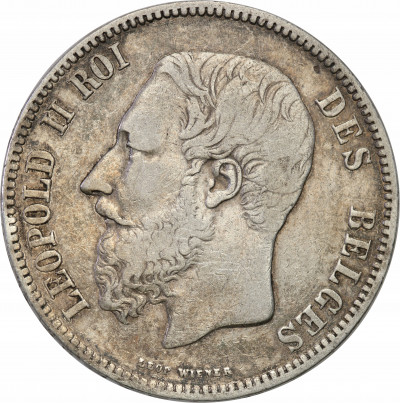 Belgia 5 franków 1868 st.2-
