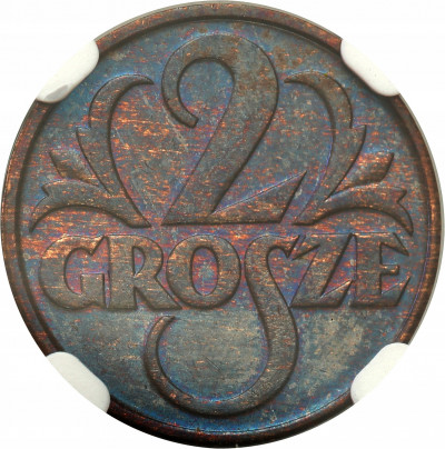 II RP 2 grosze 1932 NGC MS65 BN (2 MAX)