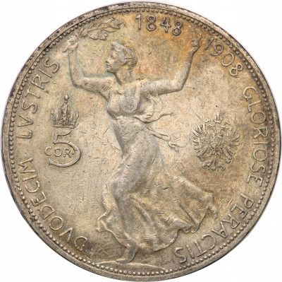 Austria 5 koron 1908 Jubileusz st.3