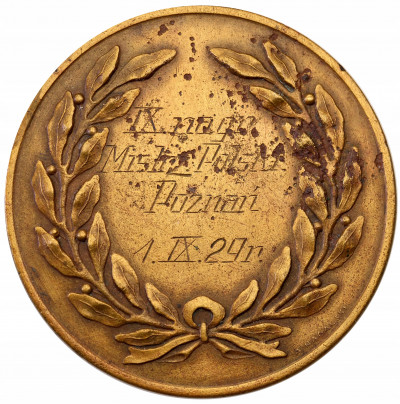 II RP medal sportowy Poznań 1929 st.4