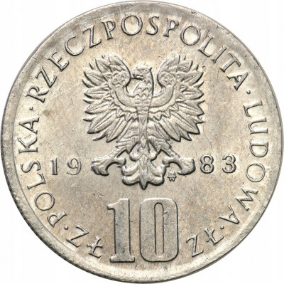 PRÓBA aluminium 10 złotych 1983 B. Prus NAJRZADSZY