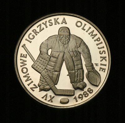 500 złotych 1987 Calgary hokej st.L