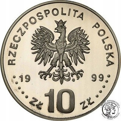 10 złotych 1999 Akademia Krakowska st.L
