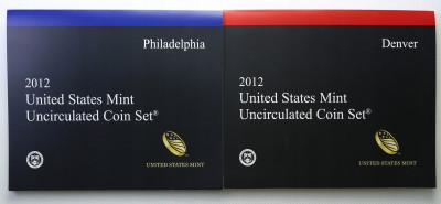 USA zestawy rocznikowe 2012 ''S'' + ''D'' st.1