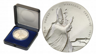 Polska medal Jan Paweł II 1991 Srebro St.L
