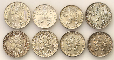 Czechy monety srebrne lot 8 sztuk st.1/1-
