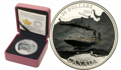Kanada 20 dolarów 2014 Empress of Ireland st.L