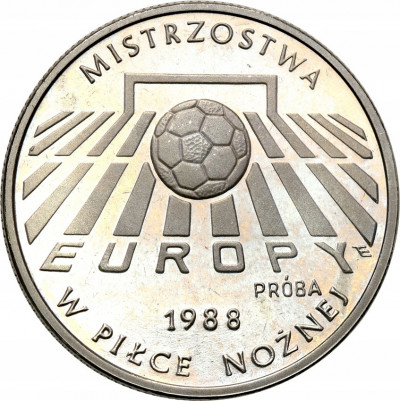 PRÓBA Nikiel 200 złotych 1987 piłka nożna st.L