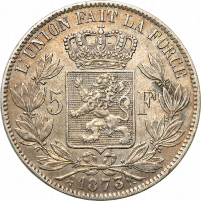 Belgia 5 franków 1873 st.2-