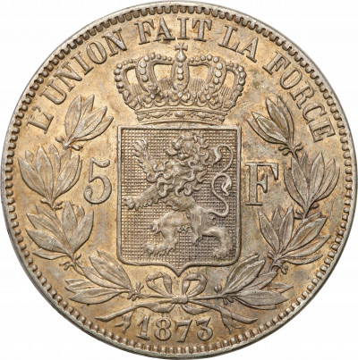 Belgia 5 franków 1873 st.2