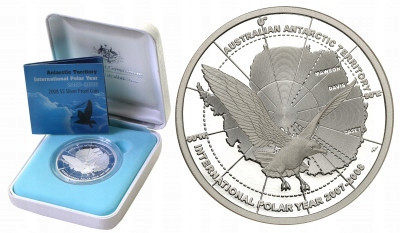 Australia 5 dolarów 2008 Antarktyka st.L