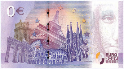 Banknot 0 Euro Warszawa - tylko 5000 egzemplarzy!