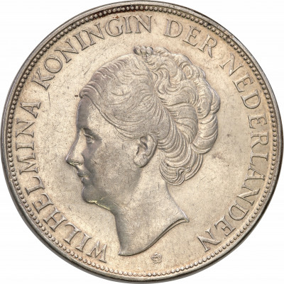 Holandia 2 1/2 guldena 1937 Wilhelmina st.2+