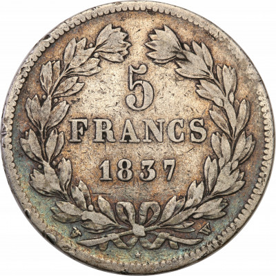 Francja 5 franków 1837 W st.3