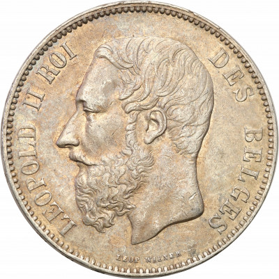 Belgia 5 franków 1873 st.2