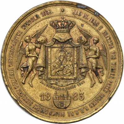Polska medal 1883 Jan Sobieski Kraków St.3