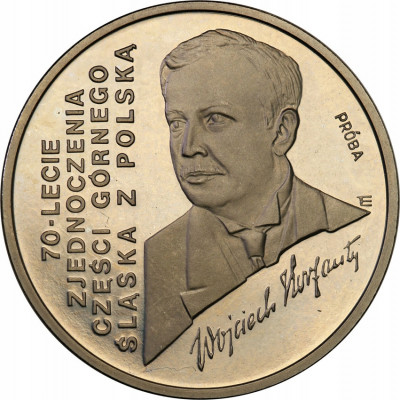 III RP. PRÓBA Nikiel 100 000 złotych 1992 Korfanty