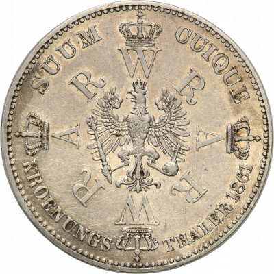 Niemcy Prusy TALAR 1861 koronacyjny st.3+