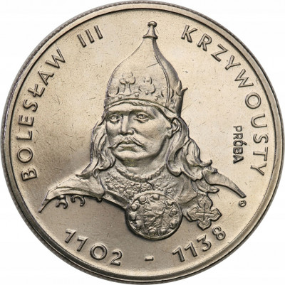 PRL. PRÓBA Nikiel 50 złotych 1982 Krzywousty