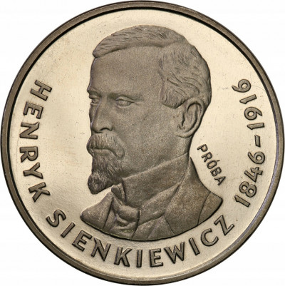 PRL. PRÓBA Nikiel 100 złotych 1977 Sienkiewicz
